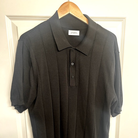 Saturdays NYC Knit Polo - Picture 1 of 2